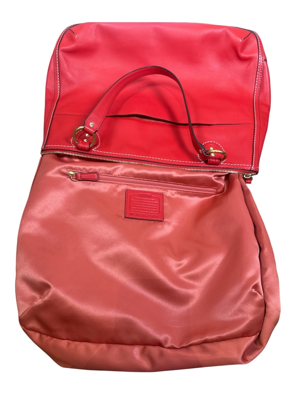 Coach Poppy Hallie Leather Tote - Picture 11 of 16